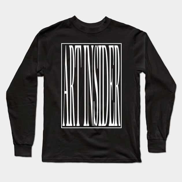 ART INSIDER V.1 (white print) Long Sleeve T-Shirt by aceofspace